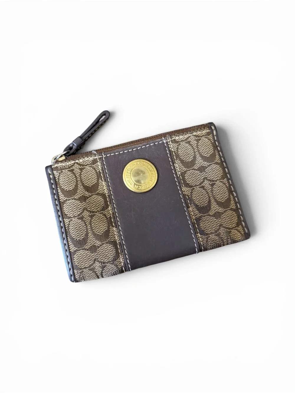 Vintage Coach Signature Keychain Wallet Pouch - Picture 2 of 4